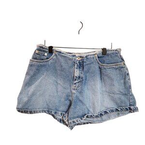 Vintage 90s R21 Jeans High-Waisted Distressed Denim Shorts Womens L Blue